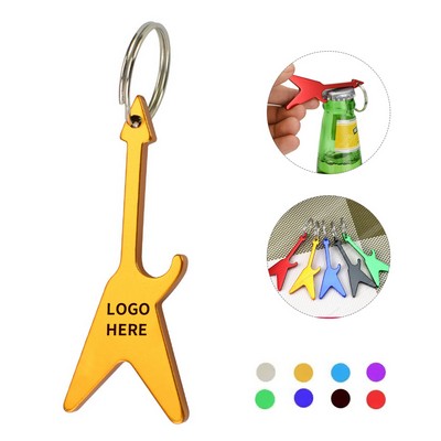 Aluminum E-Guitar Bottle Opener Keyring