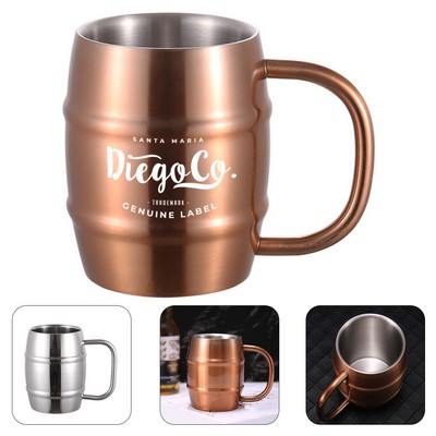 14oz Stainless Steel Barrel Mug