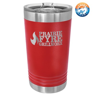 Red Polar Camel 16 oz Pint Vacuum Insulated Tumbler with Slider Lid - Laser Engraved