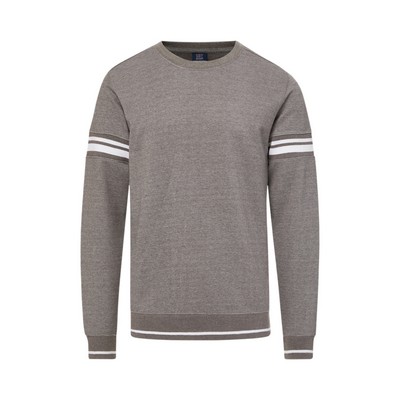 Donovan Interlock Jersey Striped Rib Crewneck Sweatshirt