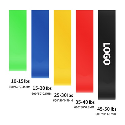 5 Levels TPE Yoga Resistance Bands