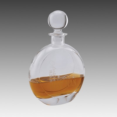 750ml Round Decanter w/Gift Box & Printed Sleeve