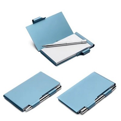Aluminum Alloy Notepad with Pen