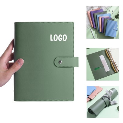 A5 Ring Binder PU Leather Journal Planner Cover