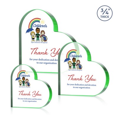 Davina Heart VividPrint™ Award - Emerald