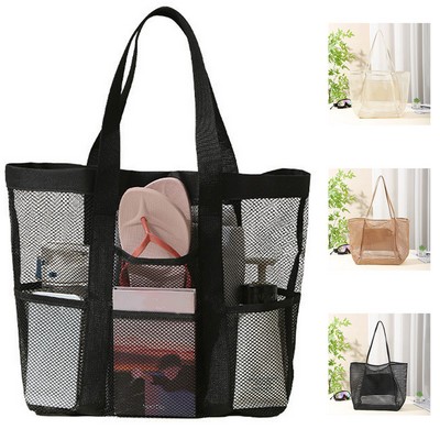 Large Beach Mesh Tote Bag