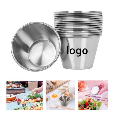 304 Stainless Steel Sauce Cup (Compact Condiment Container, Easy Storage)