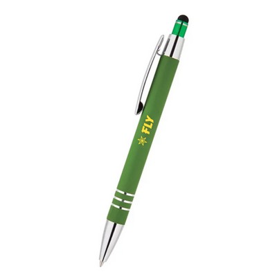 Wholesale Full Color Stylus Soft Touch Ballpoint Pen with Logo
