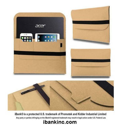 iBank ® 8-11" Felt Case Fits with Tab S8/S9 11", iPad Pro 11 inch, iPad 10th Gen 10.9