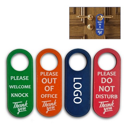 PU Double Sided Door Hanger Sign