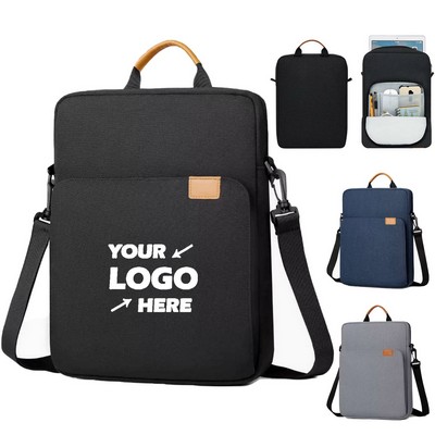 13" Crossbody Laptop Protective Bag With Leather Handle