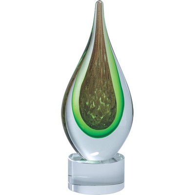 Green Spark Flame Award, 10"H