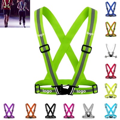 Reflective Elastic High Visibility Safety Harness