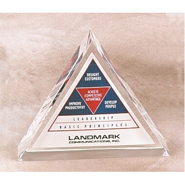 Lucite Triangle Embedment (4"x1")