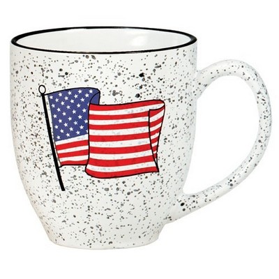 16 Oz. White Speckled Bistro Mug
