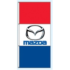 Single Faced Free Flying Drape Flags (Mazda®)