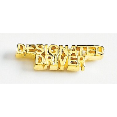 Designated Driver Marken Design Cast Lapel Pin (Up to 1")