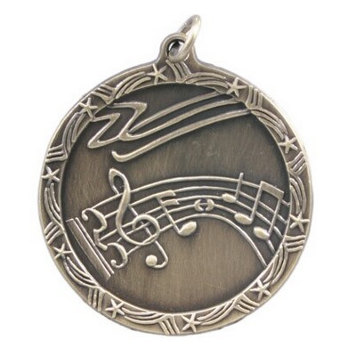 Medals, "Music" - 1 3/4" Shooting Star