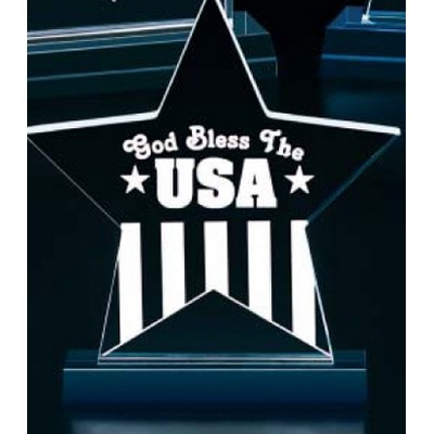 Clear Star Award (7"x7 3/4")