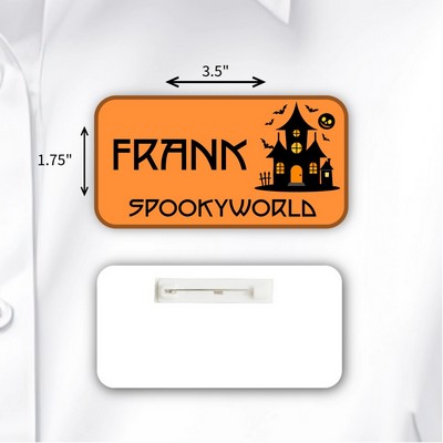 Laminated Personalized Name Badge (1.75"x3.5") Rectangle