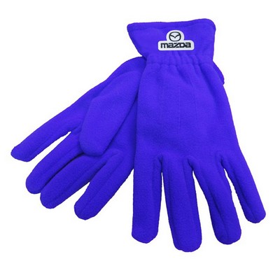 Fleece Gloves w/ Woven Patch