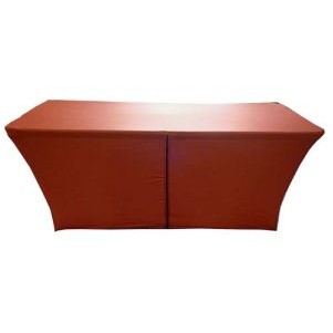 6ft Stretch Fit Lycra Table Cover w/ Back Zipper (6'x30"x29")