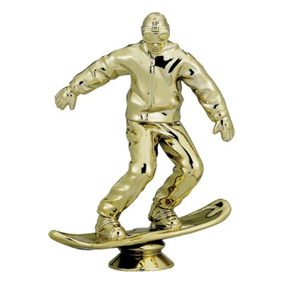 Male Snowboarding Trophy Figure