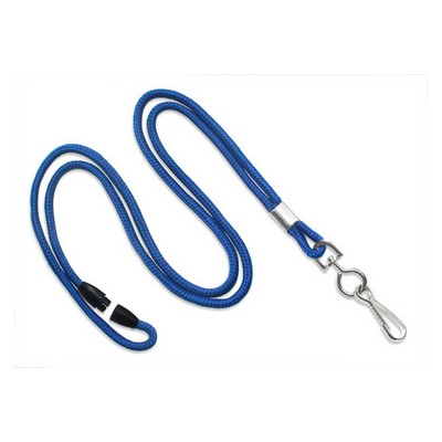 1/8" Breakaway Blank Lanyard w/Swivel Hook (Royal Blue)