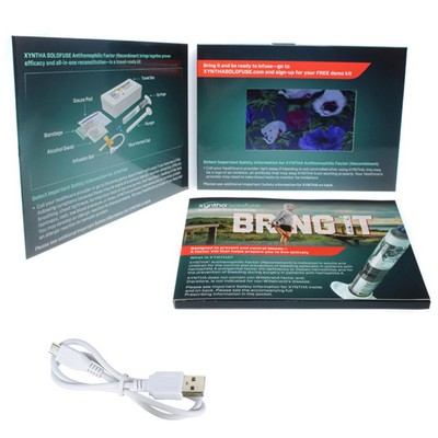 Lilac 4.3" LCD Video Bi-fold Brochure