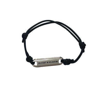 Coordinates Slider Bracelet