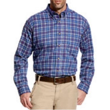 Ariat® FR Collins Men's True Blue Work Shirt