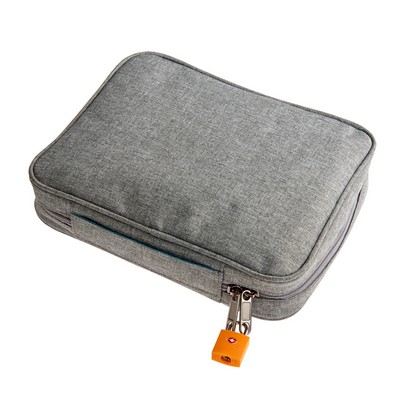 Gray Smooth Trip Travel Gear by Talus® SafeGuard™ Medication Organizer