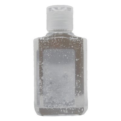 Hand Sanitizer, 61% Gel, 2 oz Bottle with No Label