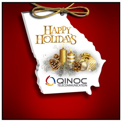 Georgia Ornament in White Acrylic