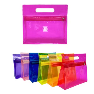 Transparent PVC Zipper Cosmetic Bag