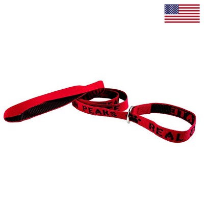 3/4" X 48" Woven Slip Leash w/ Nickel-plated D-Ring - "Classic" Weave