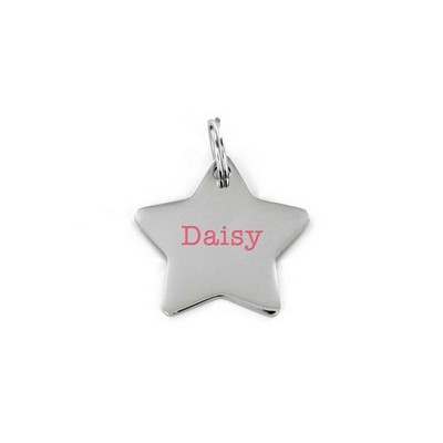 Etched Pet Tag- Star