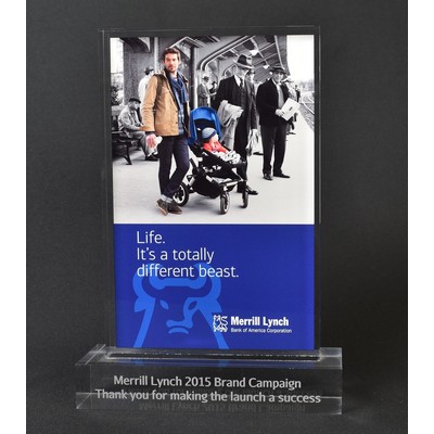 Lucite Rectangle Embedment Award (3 1/2"x5"x7/8")