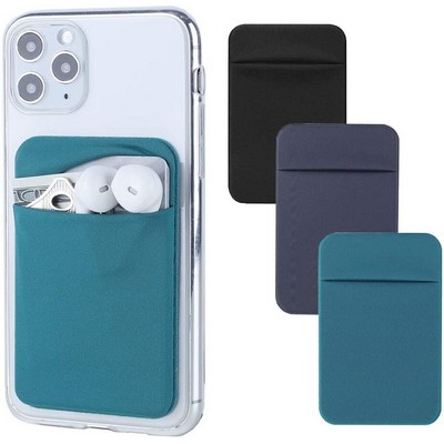 Cell Phone Card Holder , Stretchy Lycra Stick on Wallet Pocket Credit Card ID Case Pouch Sleeve