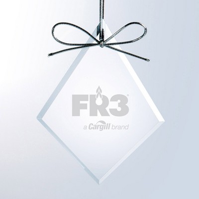 Beveled Glass Starfire Diamond Ornament
