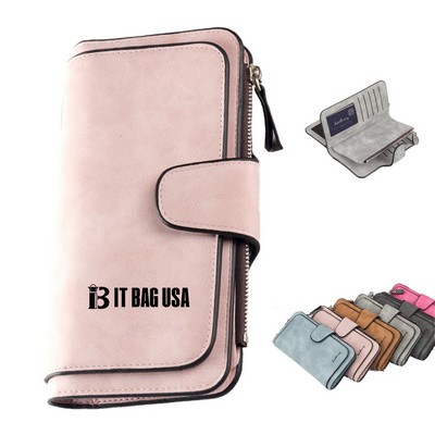 Wallets For Women Pu Leather Credit Card Holder