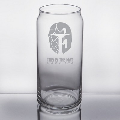 Laser Engraved Libbey® 266 20 oz. Can Glass