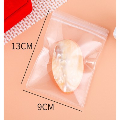 3.55 x 5.12 Inch Clear PVC Transparent Zip Lock Jewelry Bag