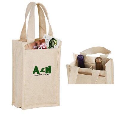 Cotton Canvas Wine Tote
