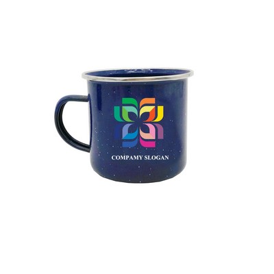 17oz Camp Fire Mug Blue & Snow with Box