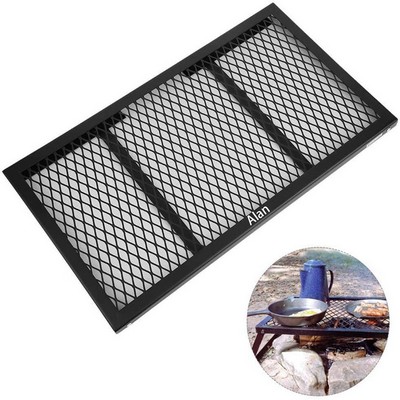 Folding camping barbecue table