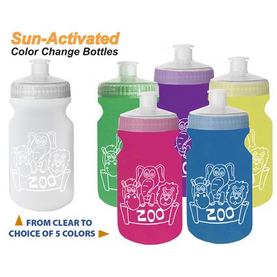 9oz Sun Activated Color Change Bottle with Lid