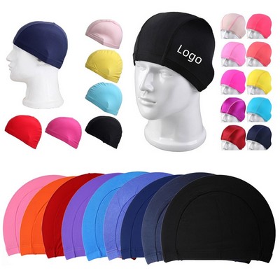 Custom Fabric Swimming Cap for Kids and Adults