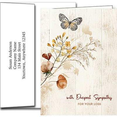 Sympathy Greeting Cards w/Imprinted Envelopes