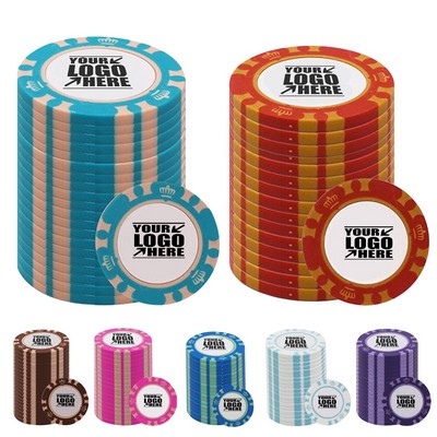 MOQ 100 PCS Round Clay Gambling Poker Chips